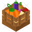 Organic Crate Fruit Icon