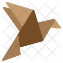 Origami Paper Folding Japanese Bird Traditional Design Icon