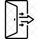 Out Exit Door Icon