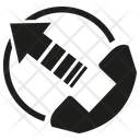 Outbound Call Phone Communication Icon