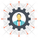 Outsourcing Workforce Freelance Icon