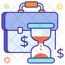 Over Time Extra Time Extra Working Hours Icon