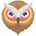 Brown Owl Face Icon