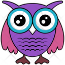 Owl Cute Cartoon Icon