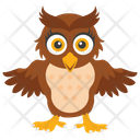 Owl Cartoon Owl Character Cute Owl Icon