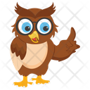 Owl Cartoon Owl Character Cute Owl Icon