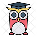 Owl Bird Graduation Hat Icon