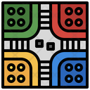 Pachisi Tabletop Pachisihobbies And Free Time Icon