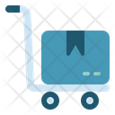 Hand Truck Delivery Logistics Icon