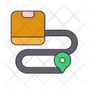 Package Tracking Delivery Route Track Order Icon