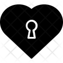 Padlock Heart Shaped Love Secret Icon