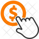 Paid To Click Click Money Icon