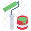 Paint Roller Paint Equipment Painting Tool Icon