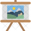Painted Canvas Icon