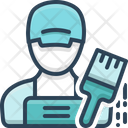 Painter Painting Wall Icon