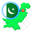 Pakistan Asia Map Icon