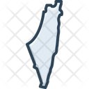 Palestine Jerusalem Asia Icon