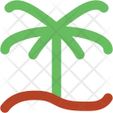 Palm Tree Sunrise Icon