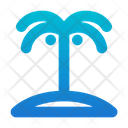 Palm Beach Beach Island Icon