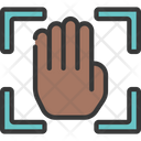 Palm Scanning Palm Recognition Icon