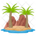 Tropical Island Island Paradise Icon
