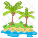 Tropical Island Island Paradise Icon
