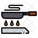 Furniture And Household Frying Fire Icon