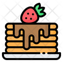 Pancake Cake Strawberry Icon