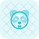 Panda Closed Eyes And Mouth Icon