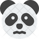 Panda Confounded Open Eyes Icon