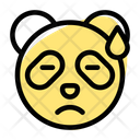 Panda Sad With Sweat Icon
