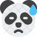 Panda Sad With Sweat Icon
