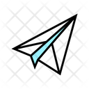 Paper Airplane Color Icon