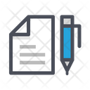 Paper And Pen Document Paper Icon