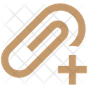Paper Clip Plus  Icon
