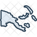 Papua Map Icon