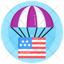 Parachute Delivery Air Delivery Air Courier Icon