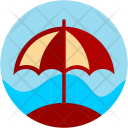 Parasol Umbrella Water Icon