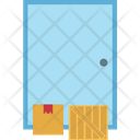 Parcel At Door Step  Icon