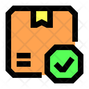 Parcel Check Verified Parcel Delivery Packaging Icon