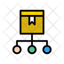 Parcel Network Connection Icon