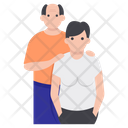 Father And Child Fatherhood Single Parent Icon