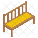 Wooden Bench Park Bench Outdoor Furniture Icon