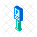 Parking Isometric Color Icon