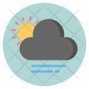 Partly Cloudy Sun Icon