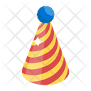Birthday Cap Party Cap Cone Hat Icon