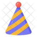 Birthday Cap Party Cap Cone Hat Icon