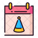 Party Date Birthday Date Birthday Icon