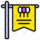 Bunting Pennant Party Flags Icon