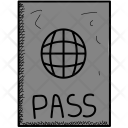 Airport Pass Passport Icon